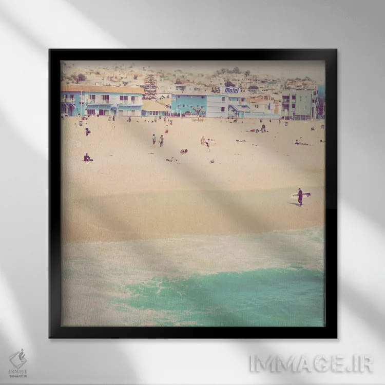 تابلو متل (مسافرخانه) اثر مایان سوفیا - نمای قابدار مشکی