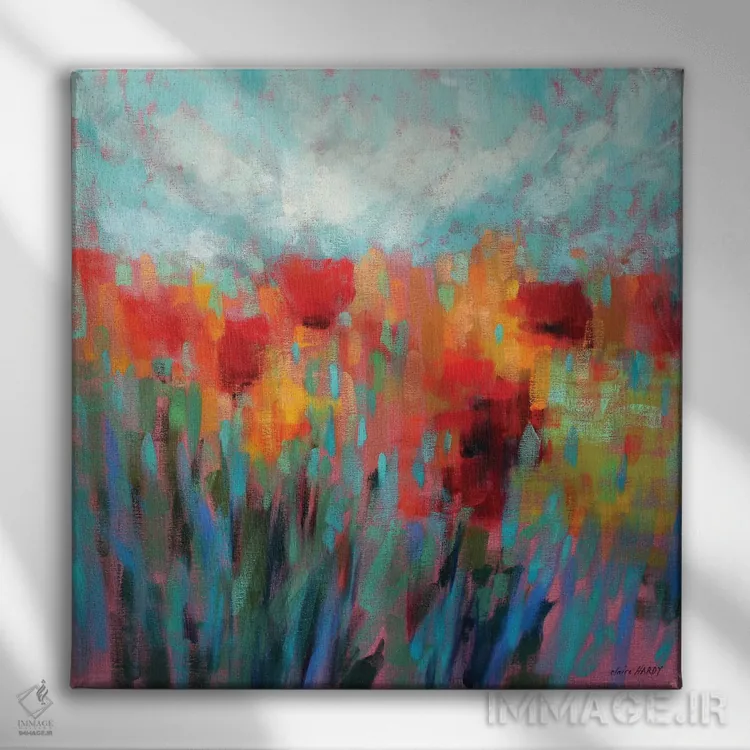 تابلو درخشان اثر کلر هاردی - نمای روبهرو روی دیوار