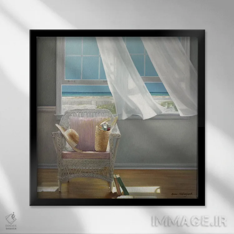 تابلو فرار اثر کارن هالینگزورث - نمای قابدار مشکی