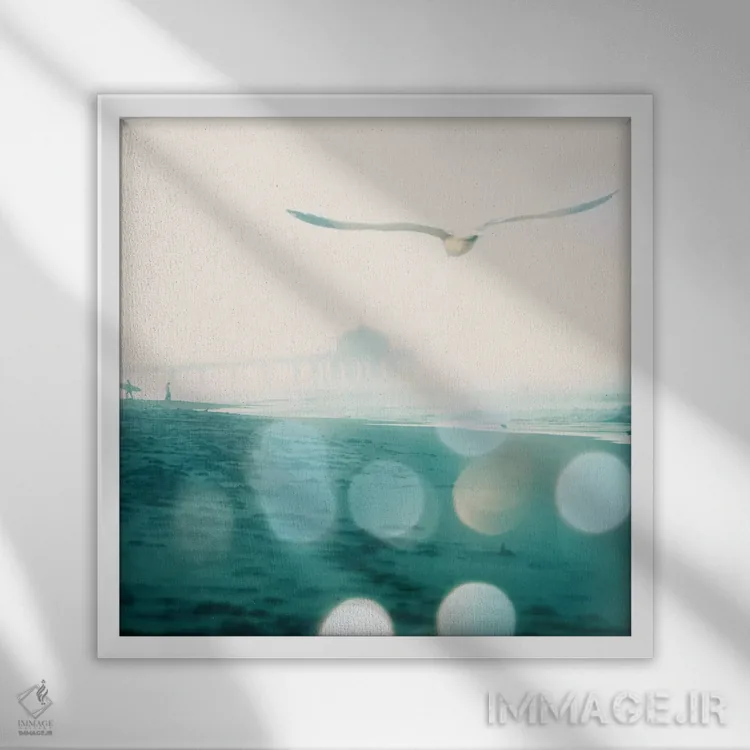 تابلو یک روز جدید اثر مایان سوفیا - نمای قابدار سفید