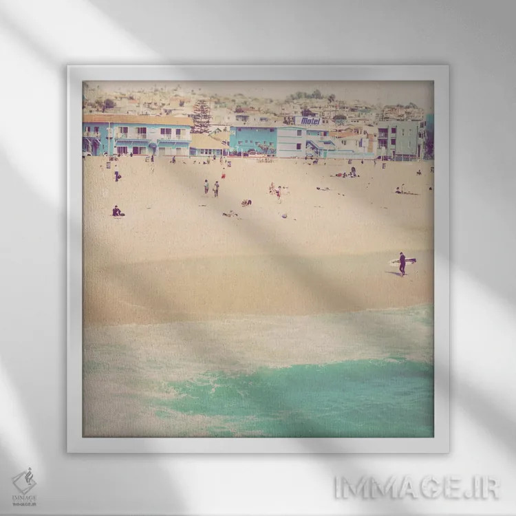 تابلو متل (مسافرخانه) اثر مایان سوفیا - نمای قابدار سفید