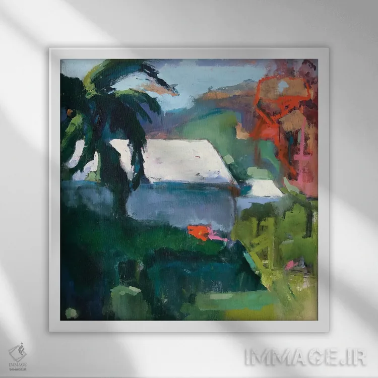 تابلو کیدبلیو دیوانه اثر پیج پیرسون ریلز بک - نمای قابدار سفید