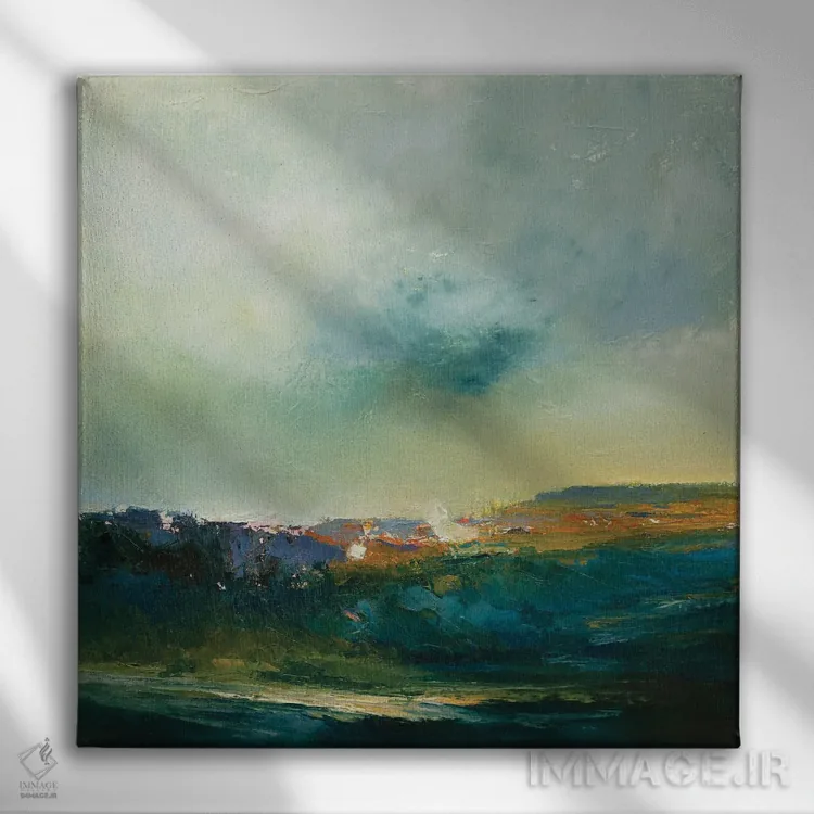 تابلو به سوی پاسو (پاسو ممکن است نام مکان باشد) اثر پاتریک دنیس - نمای روبهرو روی دیوار