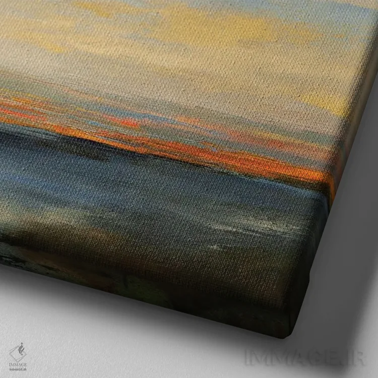 تابلو کایوکوس (نام مکان) اثر پاتریک دنیس - نمای نزدیک بافت بوم