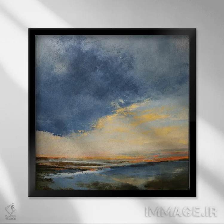 تابلو کایوکوس (نام مکان) اثر پاتریک دنیس - نمای قابدار مشکی