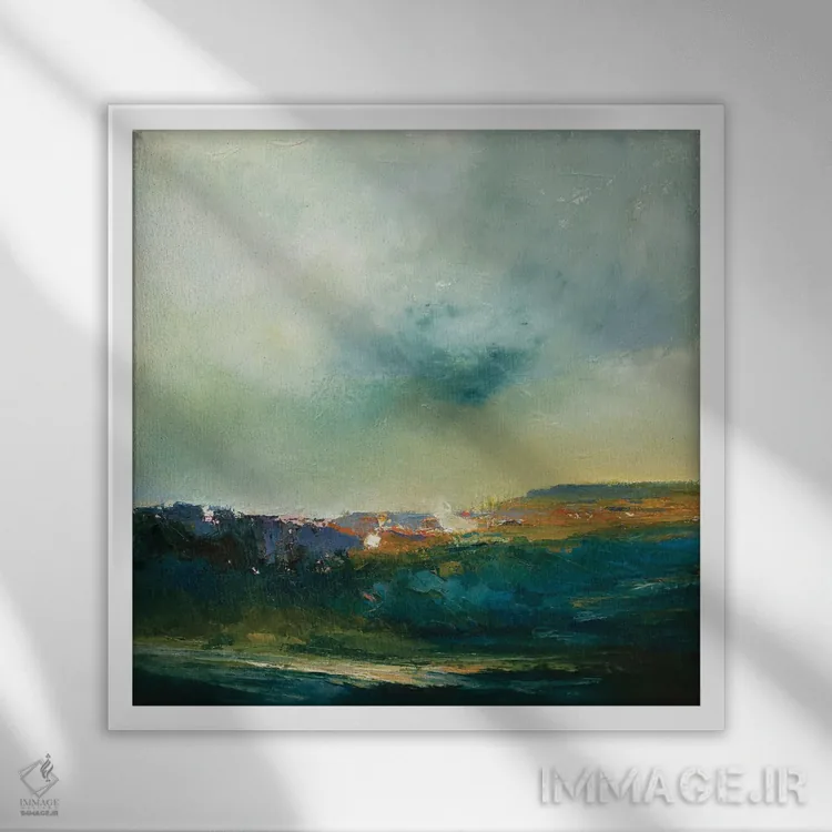 تابلو به سوی پاسو (پاسو ممکن است نام مکان باشد) اثر پاتریک دنیس - نمای قابدار سفید