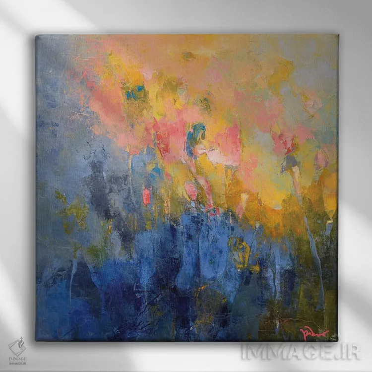 تابلو قصهٔ زمستان اثر پاتریک دنیس - نمای روبهرو روی دیوار