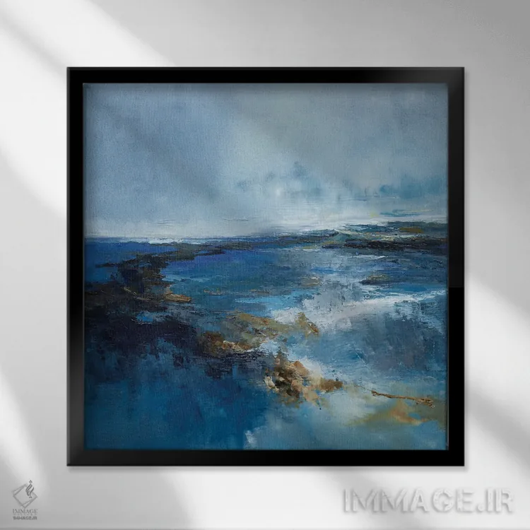 تابلو شسته از باران اثر پاتریک دنیس - نمای قابدار مشکی