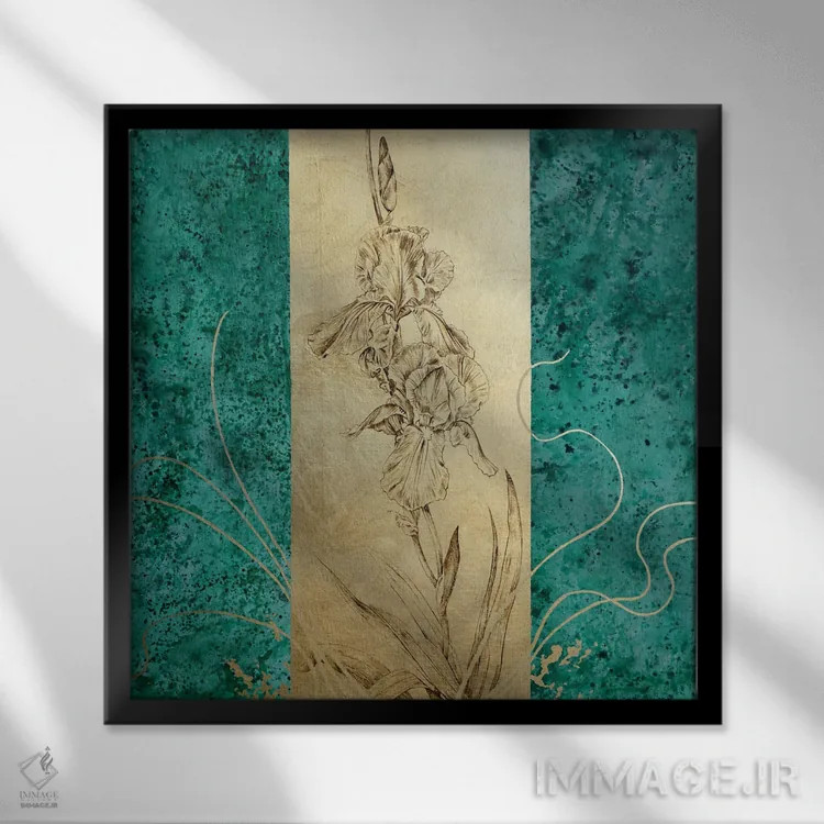 تابلو ادای احترام به سدریک موریس اثر ایلاریا کاپوتو - نمای قابدار مشکی