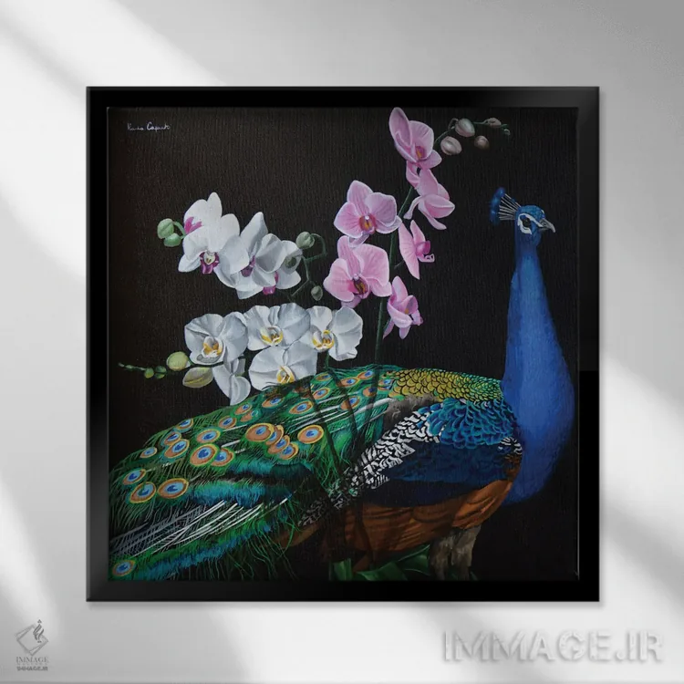 تابلو پارهای از بهشت اثر ایلاریا کاپوتو - نمای قابدار مشکی