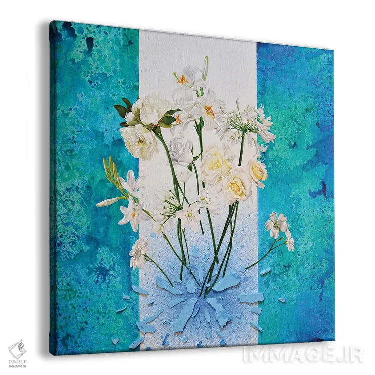 تابلو انفجار شکوفهها اثر ایلاریا کاپوتو - نمای پرسپکتیو محصول