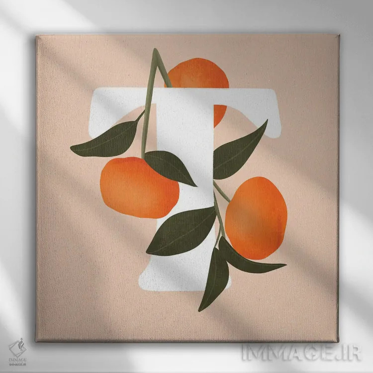 تابلو تی اثر ایتسفانیهو (هنرمند دیجیتال) - نمای روبهرو روی دیوار