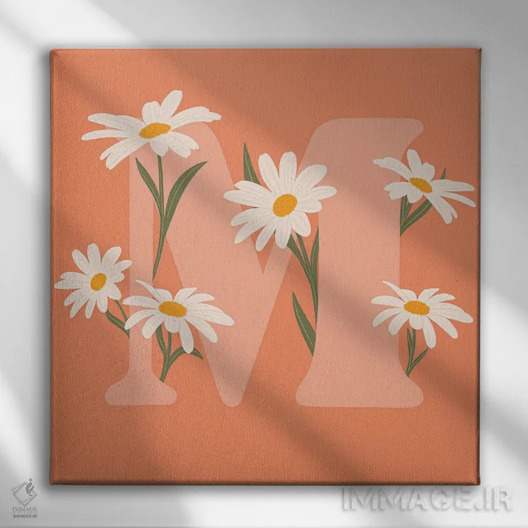 تابلو اِم اثر ایتسفانیهو (هنرمند دیجیتال) - نمای روبهرو روی دیوار