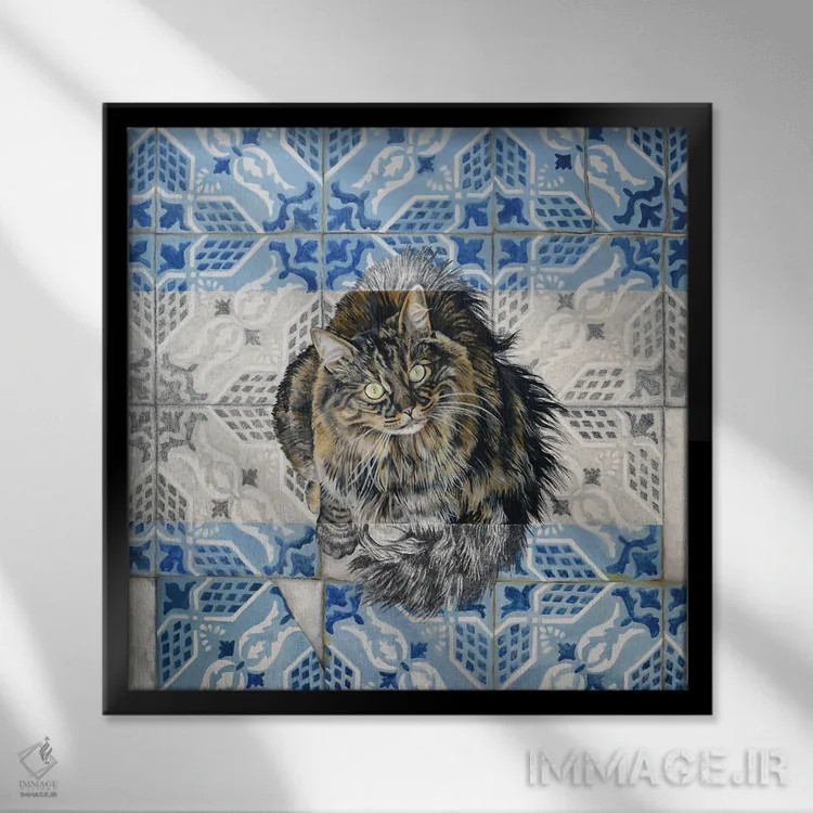 تابلو ناظر اثر ایلاریا کاپوتو - نمای قابدار مشکی