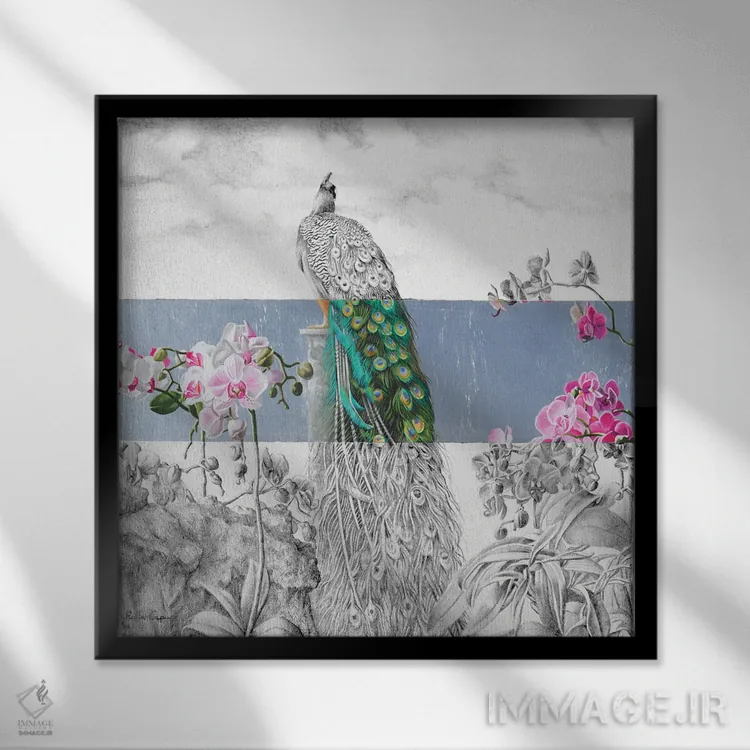 تابلو بخشی از نور اثر ایلاریا کاپوتو - نمای قابدار مشکی