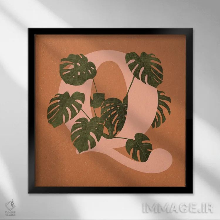 تابلو کیو اثر ایتسفانیهو (هنرمند دیجیتال) - نمای قابدار مشکی