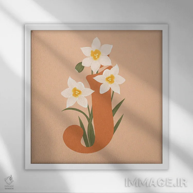 تابلو جِی اثر ایتسفانیهو (هنرمند دیجیتال) - نمای قابدار سفید