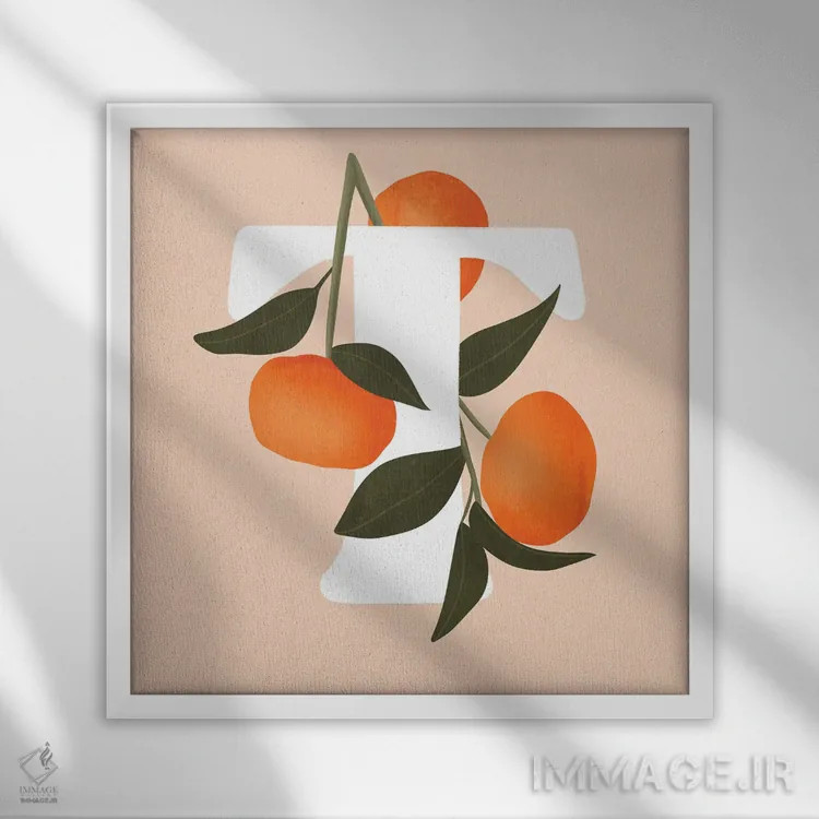 تابلو تی اثر ایتسفانیهو (هنرمند دیجیتال) - نمای قابدار سفید