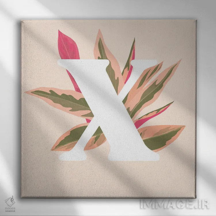 تابلو ایکس اثر ایتسفانیهو (هنرمند دیجیتال) - نمای روبهرو روی دیوار