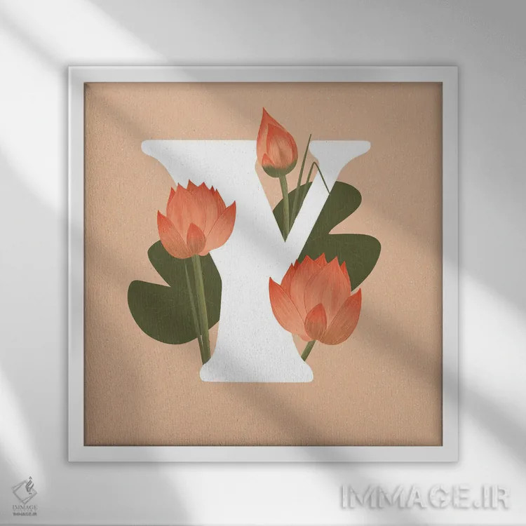 تابلو وای اثر ایتسفانیهو (هنرمند دیجیتال) - نمای قابدار سفید