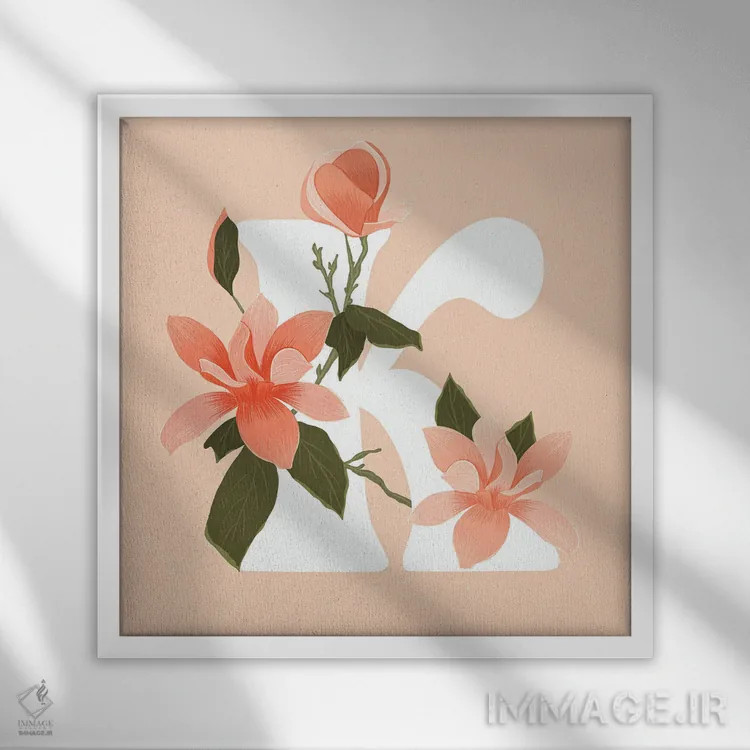 تابلو کِی اثر ایتسفانیهو (هنرمند دیجیتال) - نمای قابدار سفید