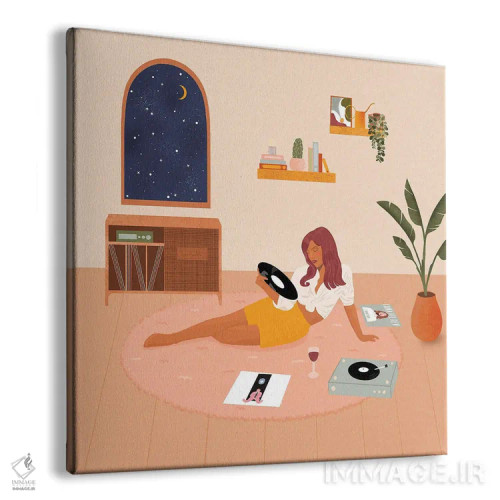 تابلو عاشق موسیقی اثر ایتسفانیهو (هنرمند دیجیتال) - نمای پرسپکتیو محصول