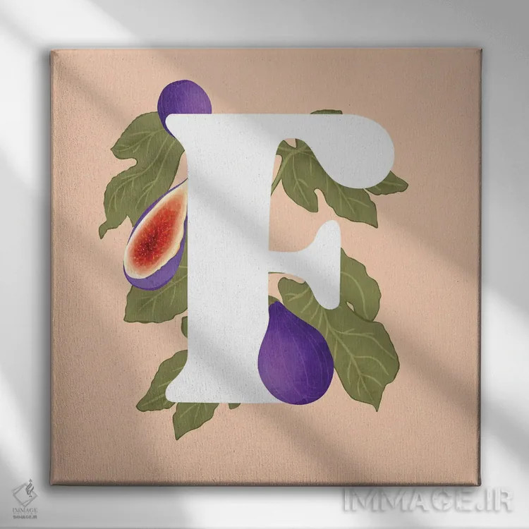 تابلو اِف اثر ایتسفانیهو (هنرمند دیجیتال) - نمای روبهرو روی دیوار