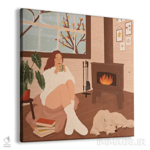 تابلو زندگی دنج اثر ایتسفانیهو (هنرمند دیجیتال) - نمای پرسپکتیو محصول