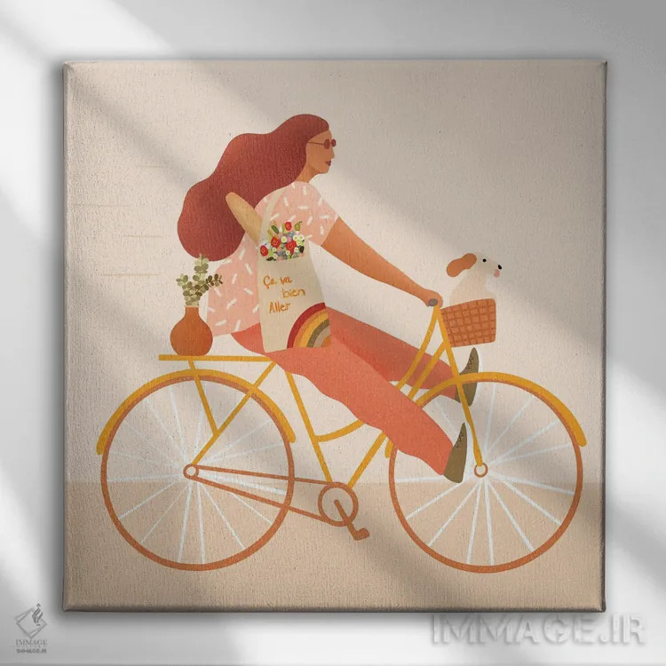 تابلو آلینا اثر ایتسفانیهو (هنرمند دیجیتال) - نمای روبهرو روی دیوار