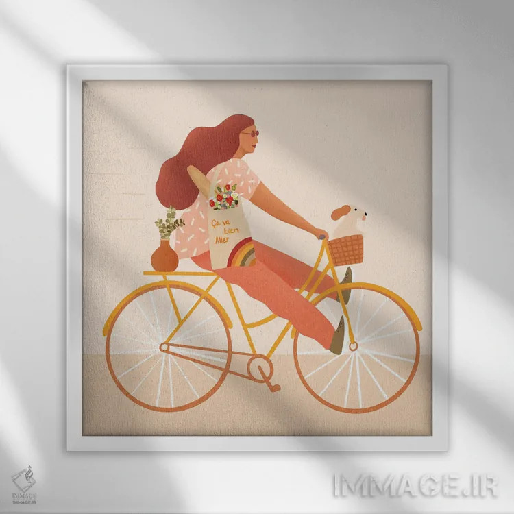 تابلو آلینا اثر ایتسفانیهو (هنرمند دیجیتال) - نمای قابدار سفید