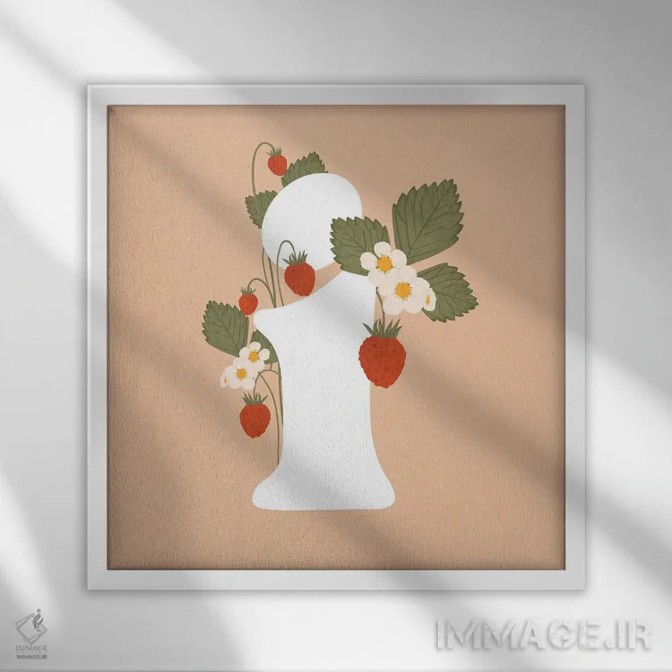 تابلو آی اثر ایتسفانیهو (هنرمند دیجیتال) - نمای قابدار سفید