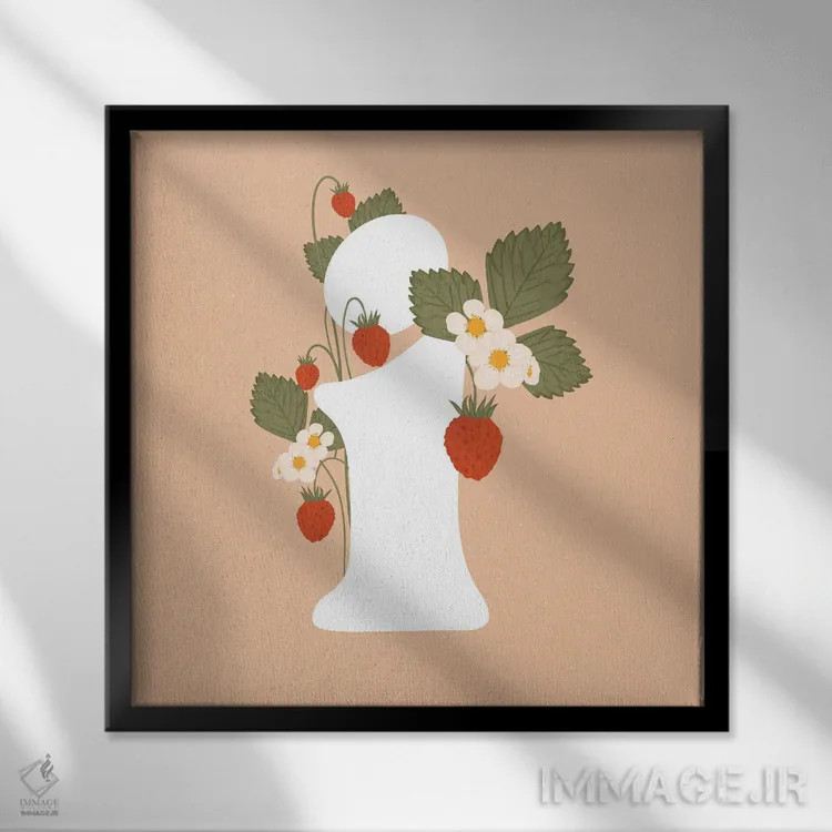 تابلو آی اثر ایتسفانیهو (هنرمند دیجیتال) - نمای قابدار مشکی