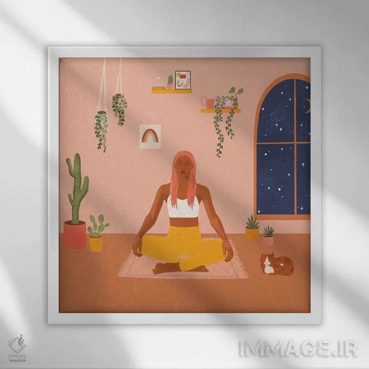 تابلو گبی اثر ایتسفانیهو (هنرمند دیجیتال) - نمای قابدار سفید