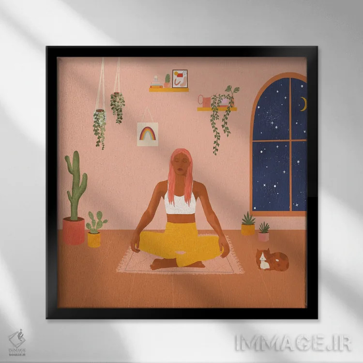 تابلو گبی اثر ایتسفانیهو (هنرمند دیجیتال) - نمای قابدار مشکی