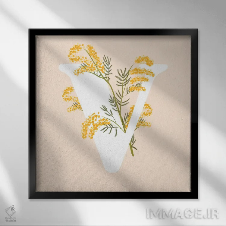 تابلو وی اثر ایتسفانیهو (هنرمند دیجیتال) - نمای قابدار مشکی