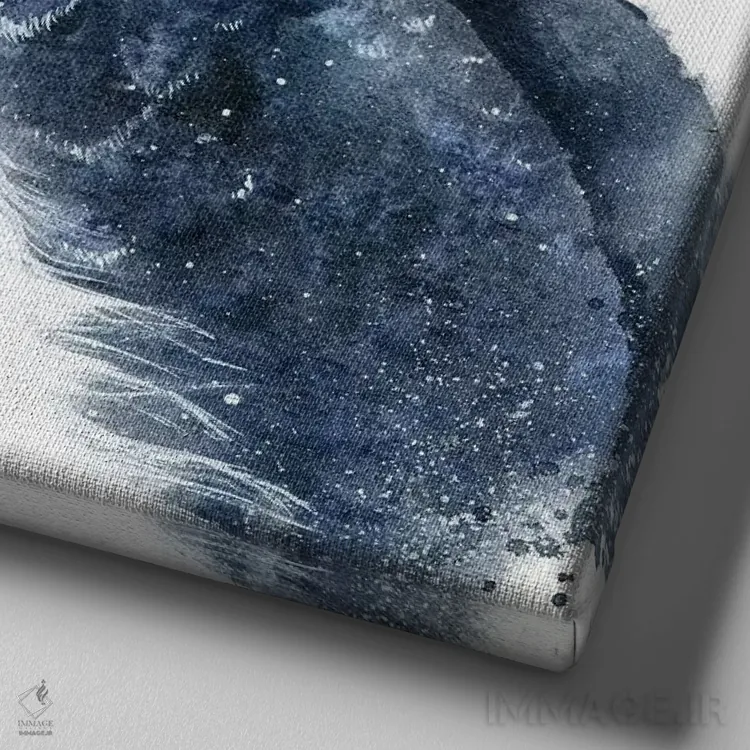 تابلو شاهین اثر مارینا ایگناتووا - نمای نزدیک بافت بوم