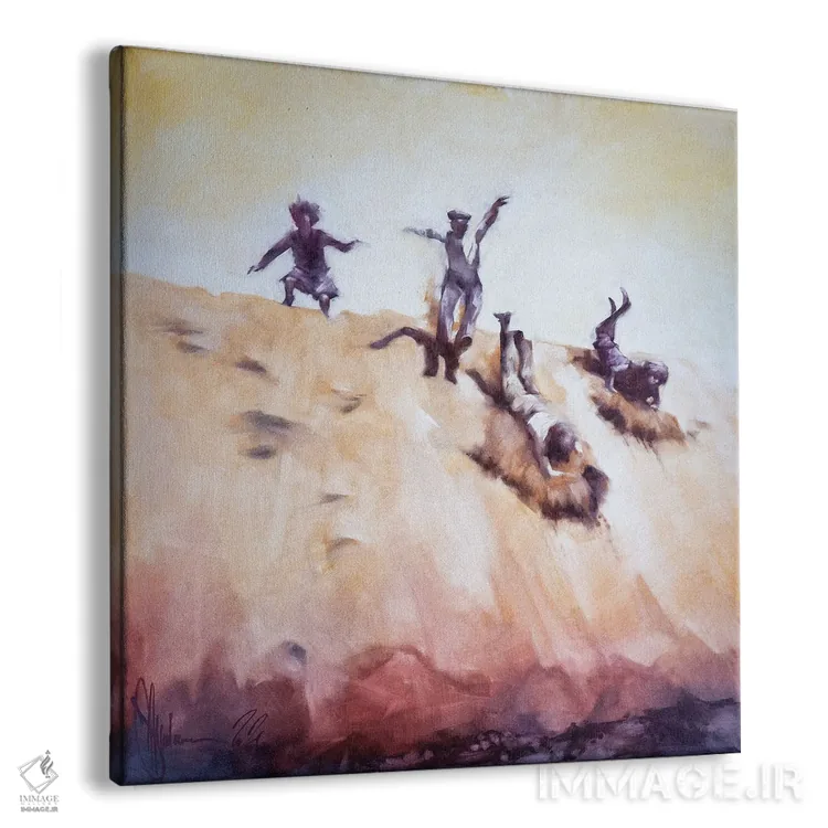 تابلو رودخانههای شنی اثر ایگور شولمان - نمای پرسپکتیو محصول