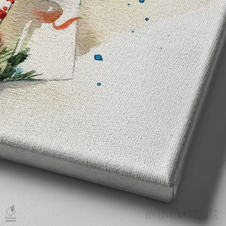 تابلو هدیه اثر مارینا ایگناتووا - نمای نزدیک بافت بوم