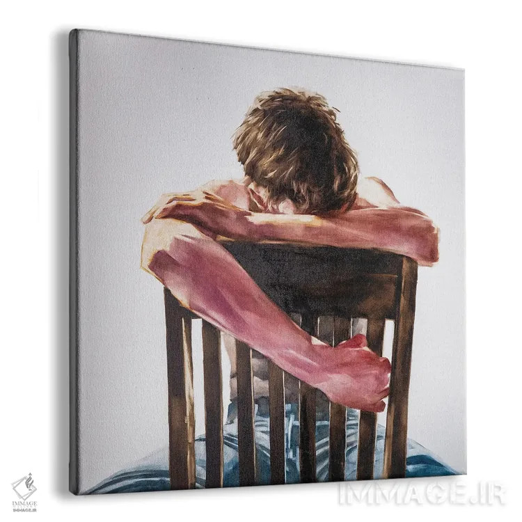 تابلو پرترهٔ مرد مضطرب اثر ایگور شولمان - نمای پرسپکتیو محصول
