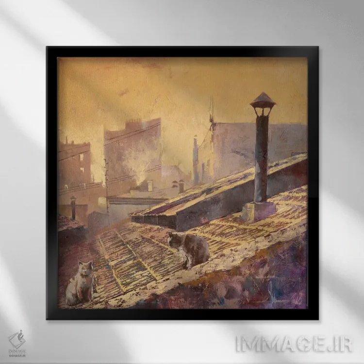 تابلو رم (ایتالیا) اثر ایگور شولمان - نمای قابدار مشکی