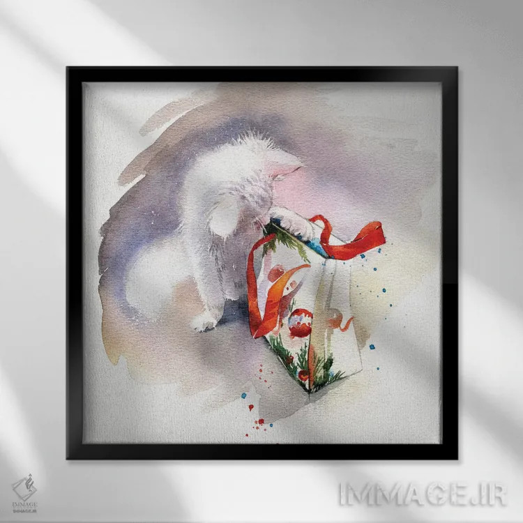 تابلو هدیه اثر مارینا ایگناتووا - نمای قابدار مشکی