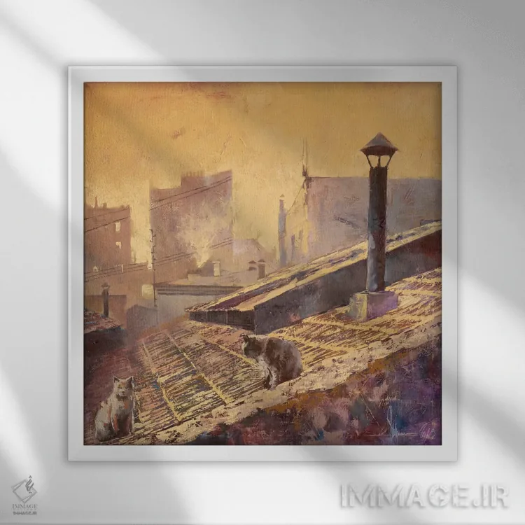 تابلو رم (ایتالیا) اثر ایگور شولمان - نمای قابدار سفید