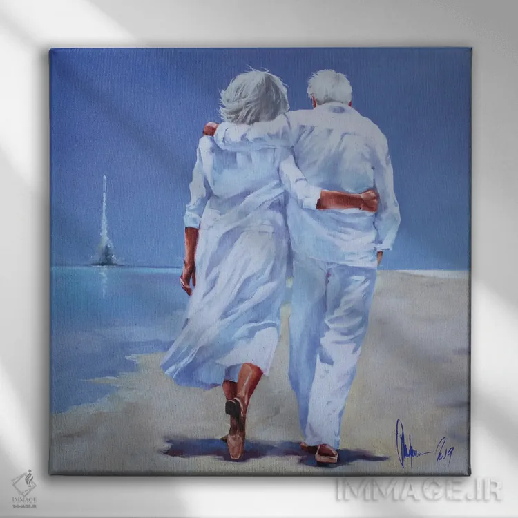 تابلو آخرین قدمزنی اثر ایگور شولمان - نمای روبهرو روی دیوار