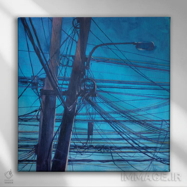 تابلو نظریه آشوب I اثر ایگور شولمان - نمای روبهرو روی دیوار