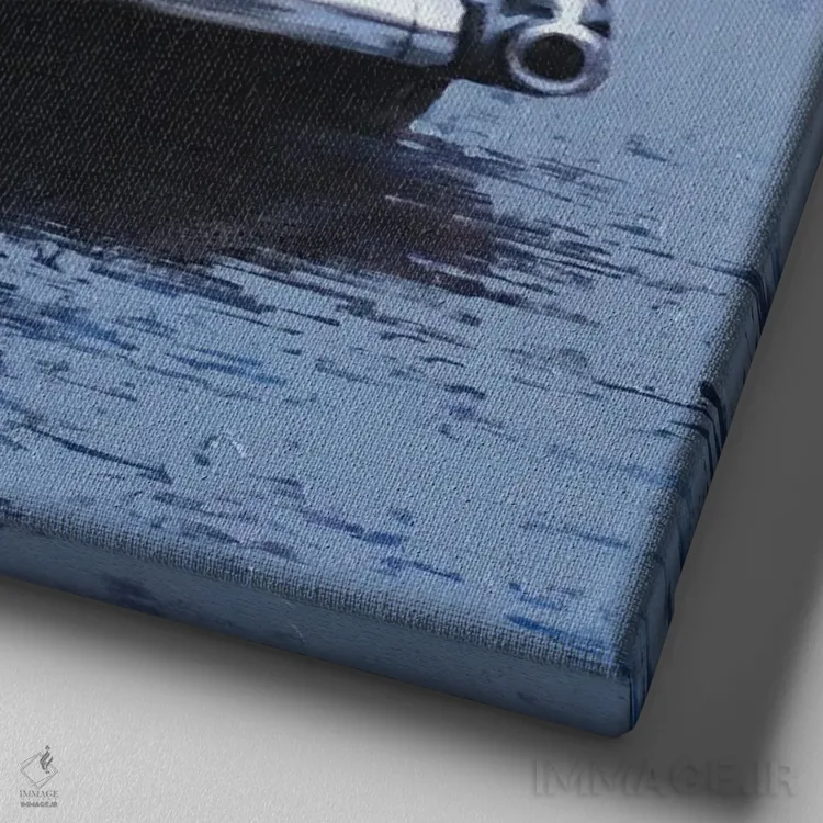 تابلو دردسرهای جادهای اثر ایگور شولمان - نمای نزدیک بافت بوم