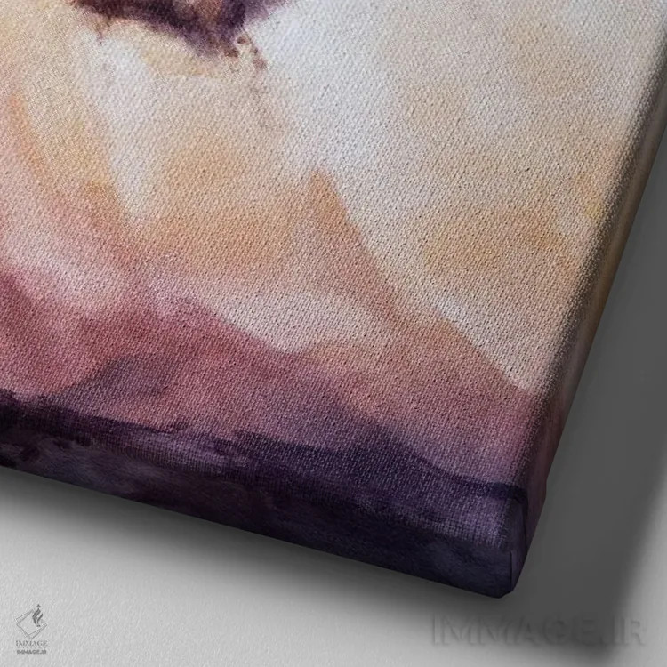 تابلو رودخانههای شنی اثر ایگور شولمان - نمای نزدیک بافت بوم