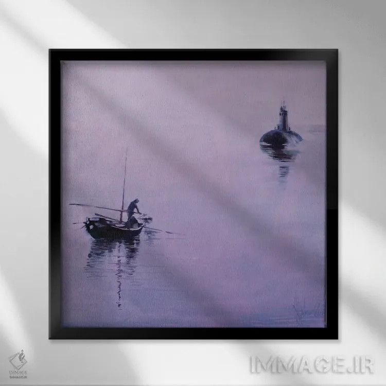 تابلو ملاقات... اثر ایگور شولمان - نمای قابدار مشکی