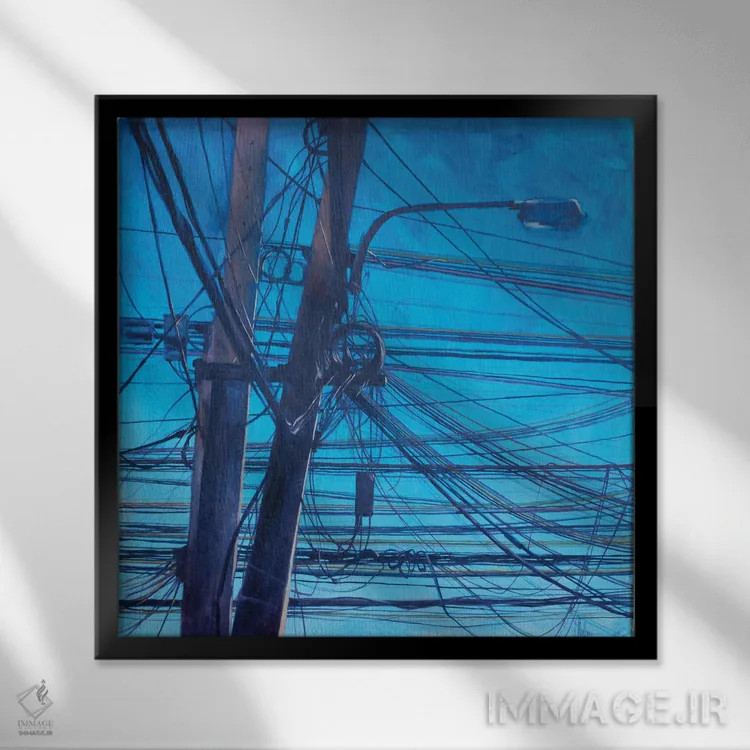 تابلو نظریه آشوب I اثر ایگور شولمان - نمای قابدار مشکی