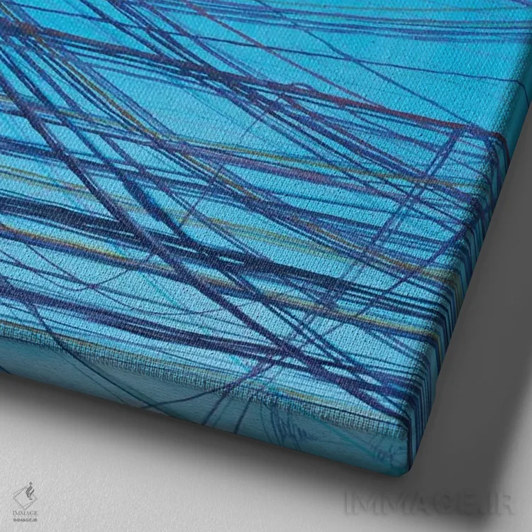 تابلو نظریه آشوب I اثر ایگور شولمان - نمای نزدیک بافت بوم