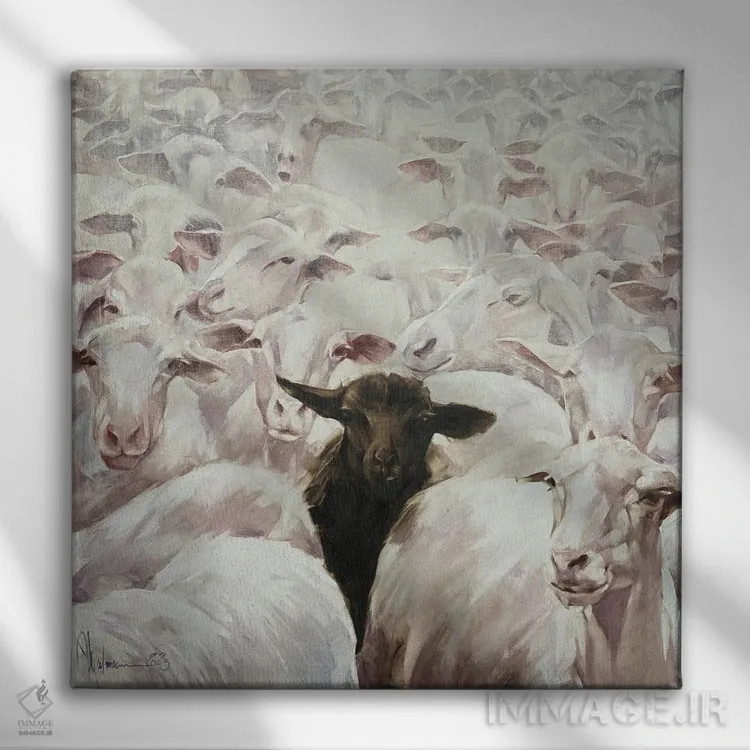 تابلو کشتی سیاه اثر ایگور شولمان - نمای روبهرو روی دیوار